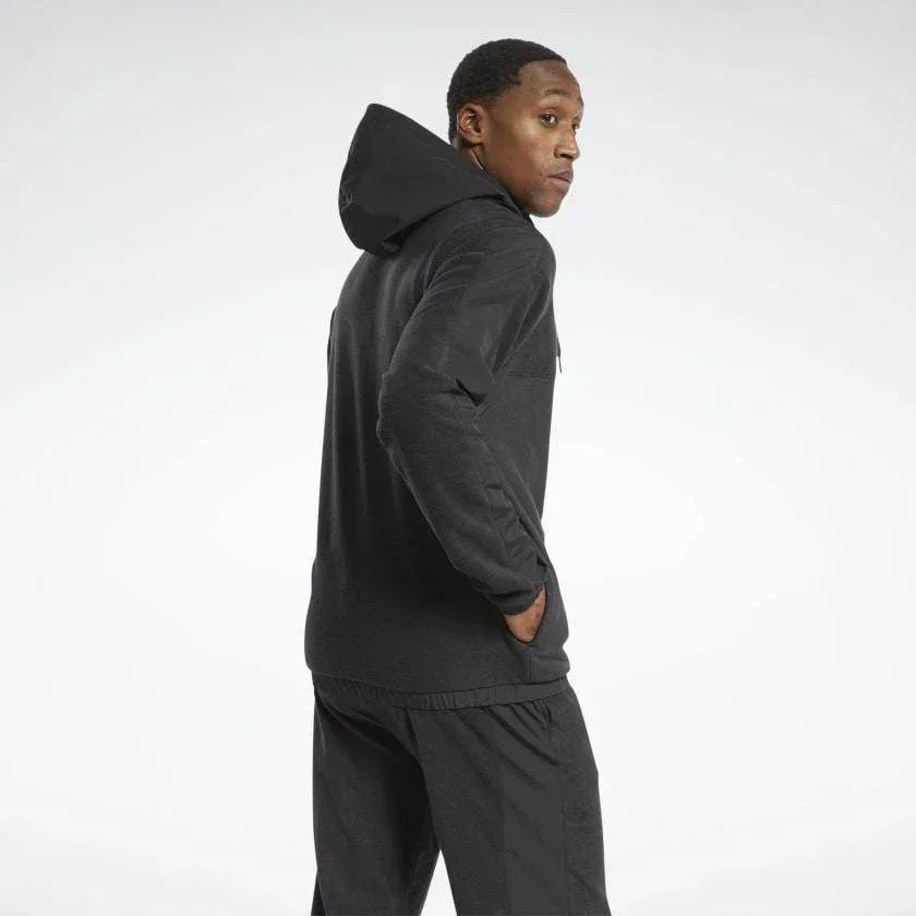 עליונית ריבוק לגבר Reebok WOR FLEECE FZ HOODIE FS8450 - Image 3