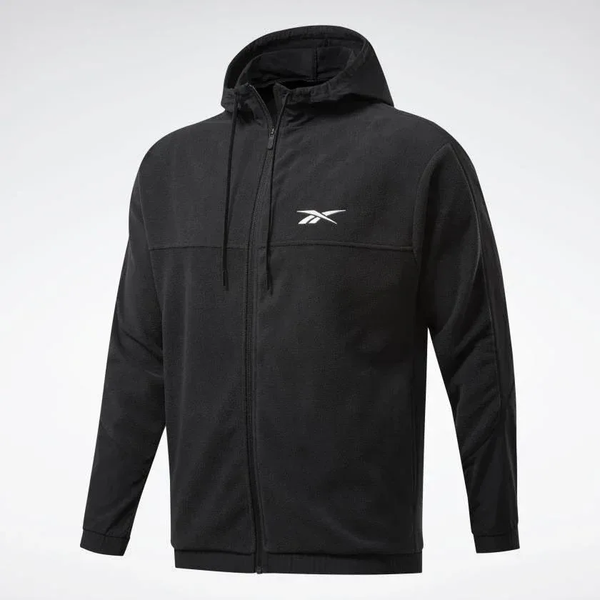 עליונית ריבוק לגבר Reebok WOR FLEECE FZ HOODIE FS8450 - Image 7