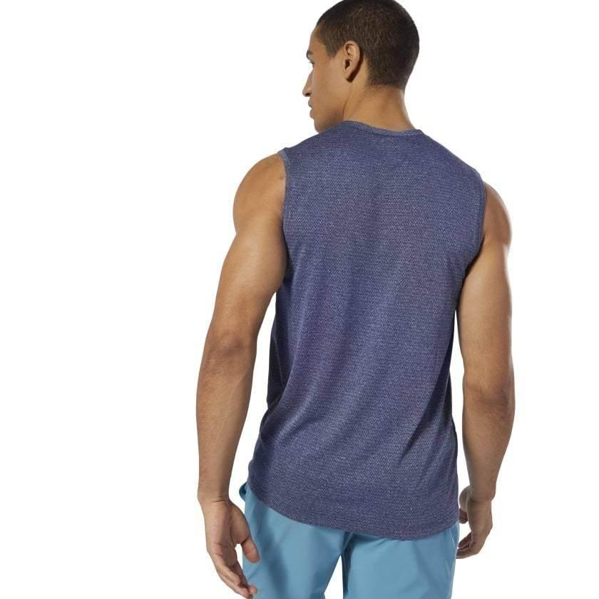 חולצה ללא שרוול ריבוק לגבר Reebok MELANGE TANK DP6144 - Image 2