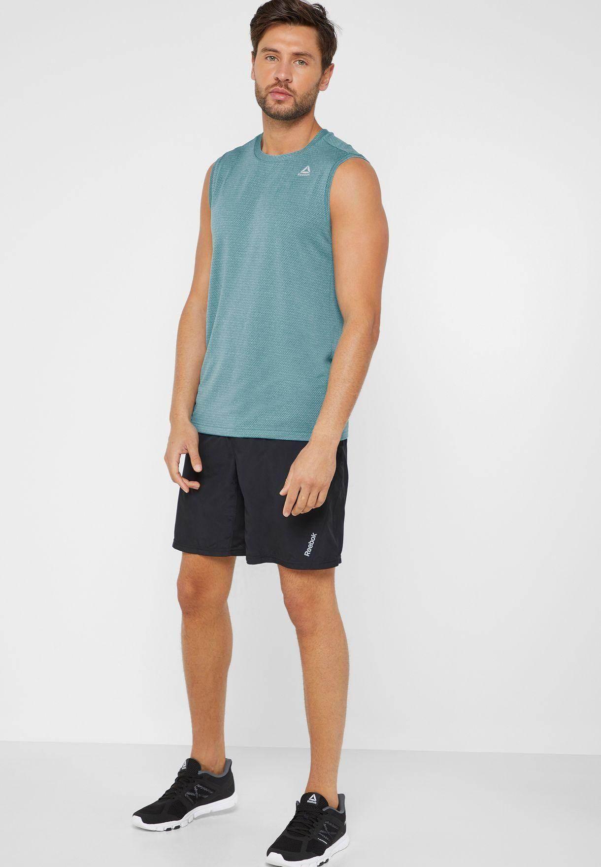 חולצה ללא שרוול ריבוק לגבר Reebok MELANGE TANK DU2186 - Image 4
