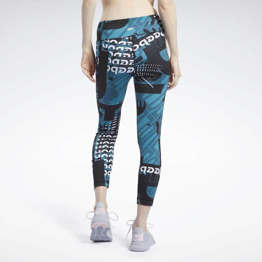 טייטס 7/8 ריבוק לנשים Reebok WOR MYT AOP 7/8s FJ2705 - Image 2