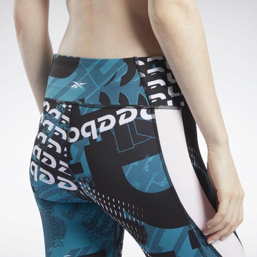 טייטס 7/8 ריבוק לנשים Reebok WOR MYT AOP 7/8s FJ2705 - Image 6