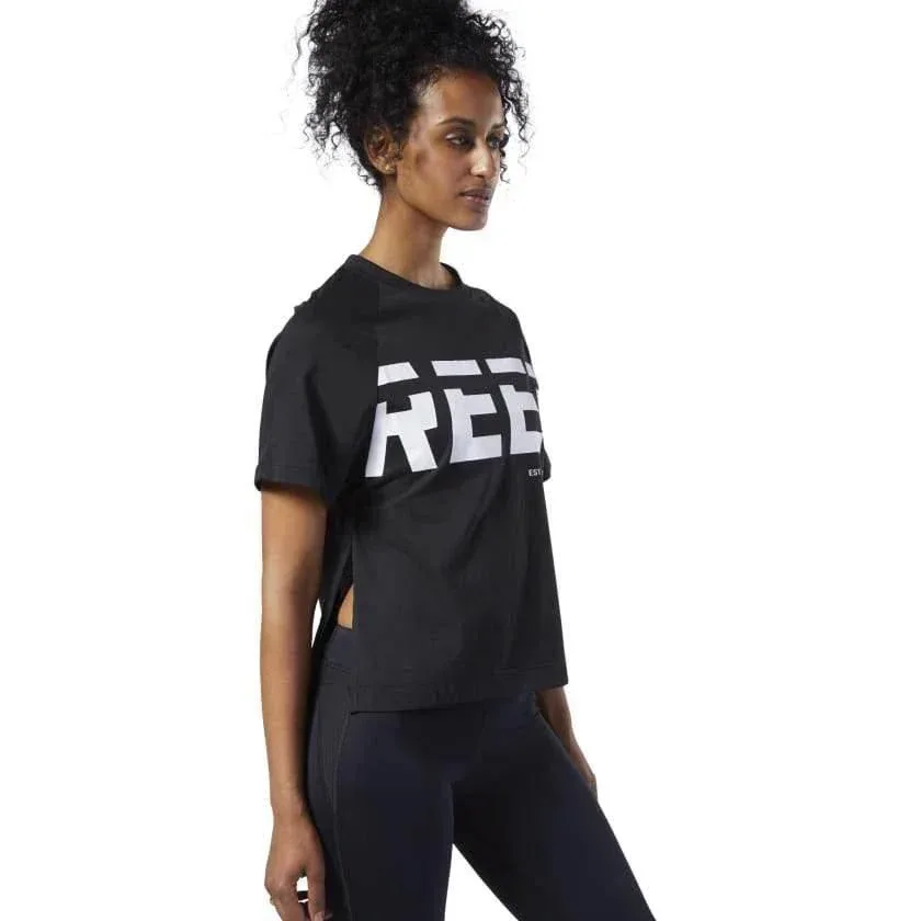 חולצת ריבוק לנשים Reebok WOR MYT GRAPHIC TEE DY8112 - Image 2