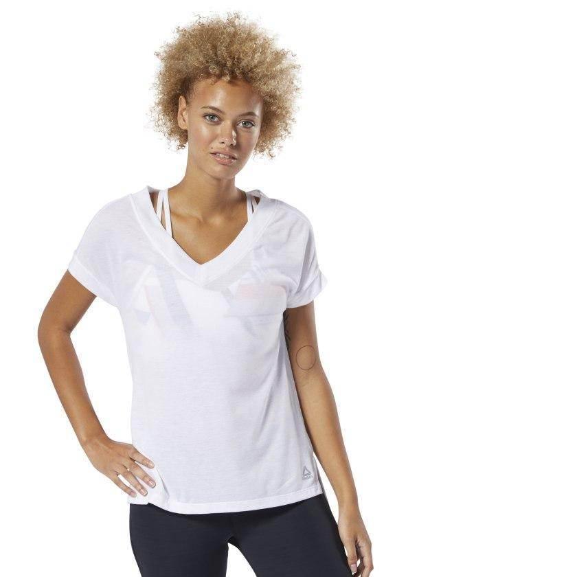 חולצת ריבוק נשים Reebok WOR SUP DETAIL TEE DU4887 - Image 3