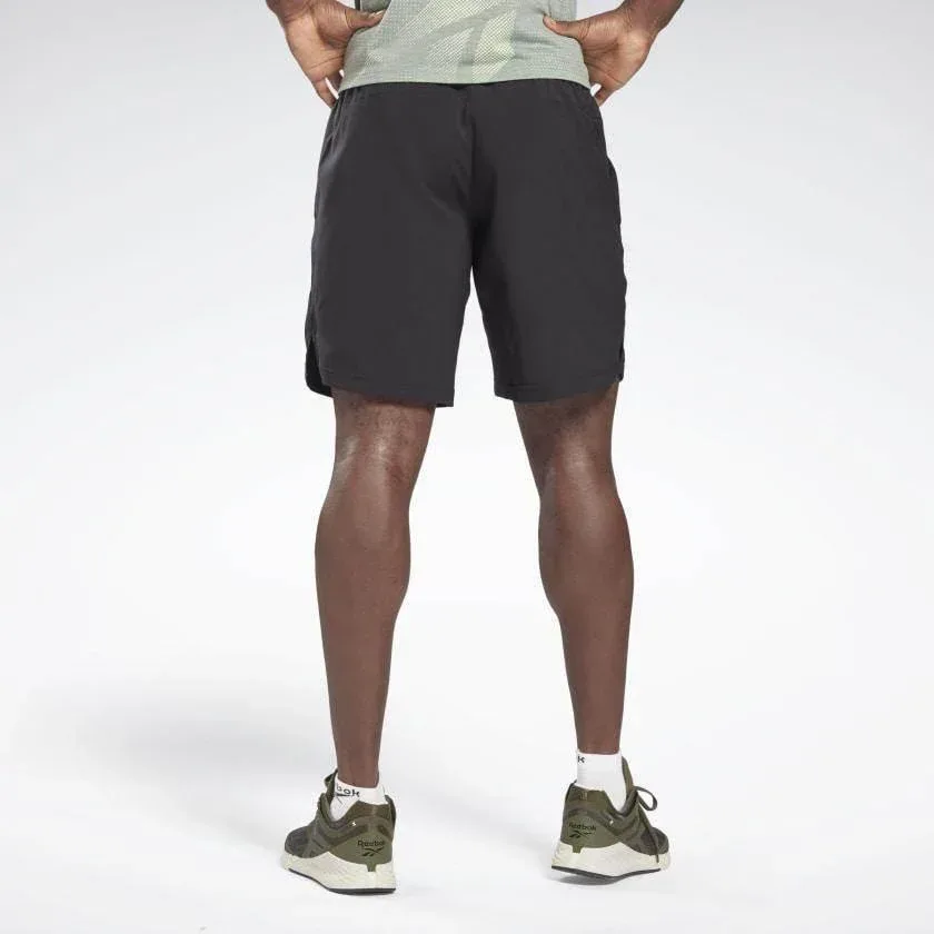 מכנס ריבוק קצר לגבר Reebok WOR WOVEN GRAPHIC SHORT GL3181 - Image 2