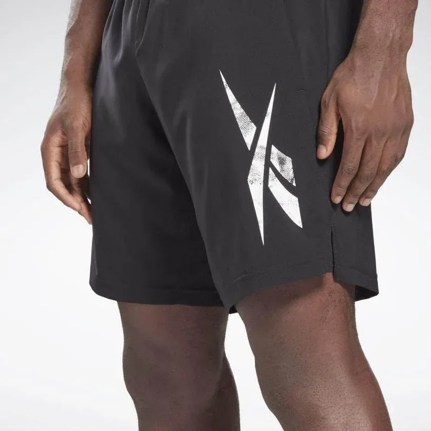מכנס ריבוק קצר לגבר Reebok WOR WOVEN GRAPHIC SHORT GL3181 - Image 4