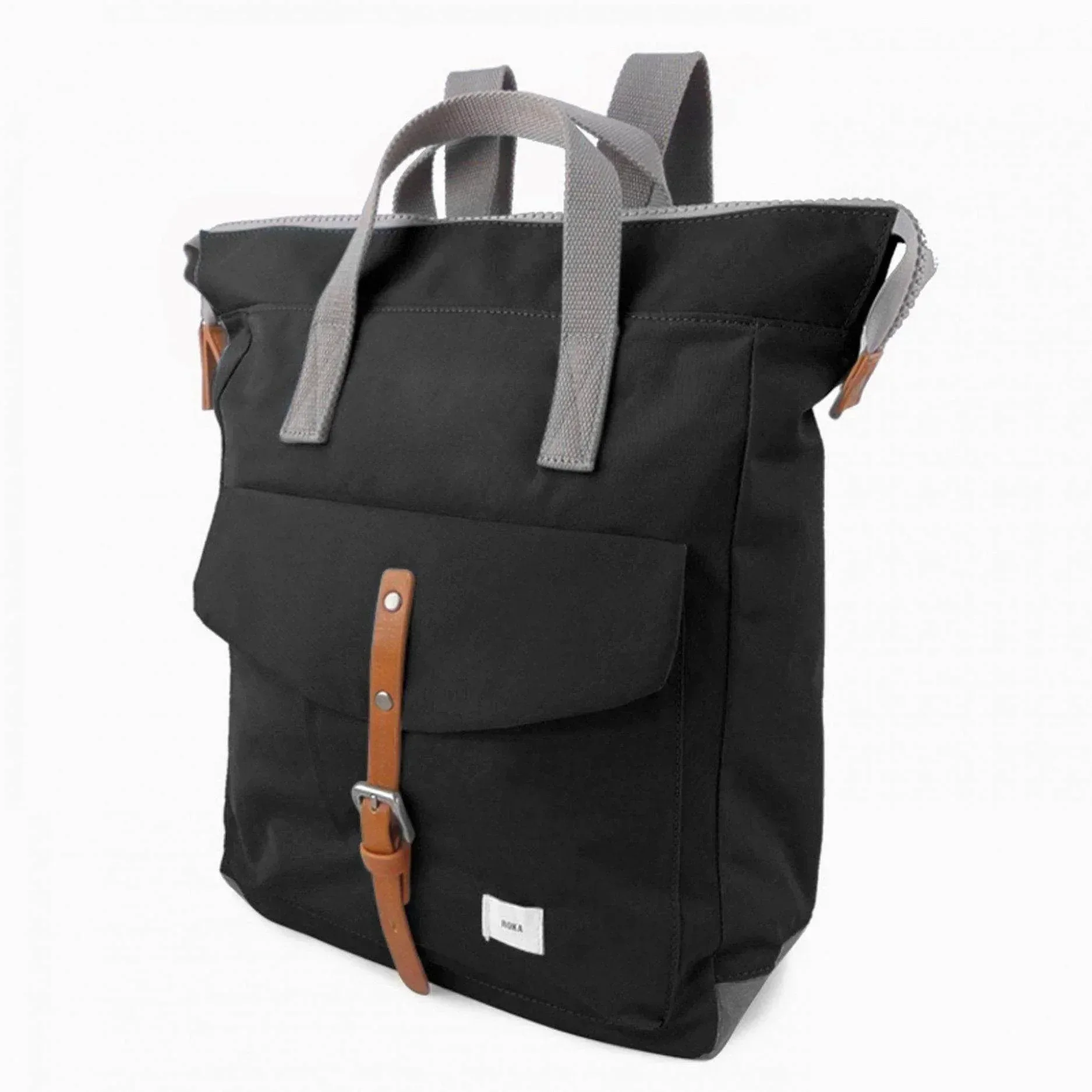 תיק גב מרופד ומרווח עם כיס חיצוני מרובע Roka Back Bag ROK001-R000-00 - Image 2