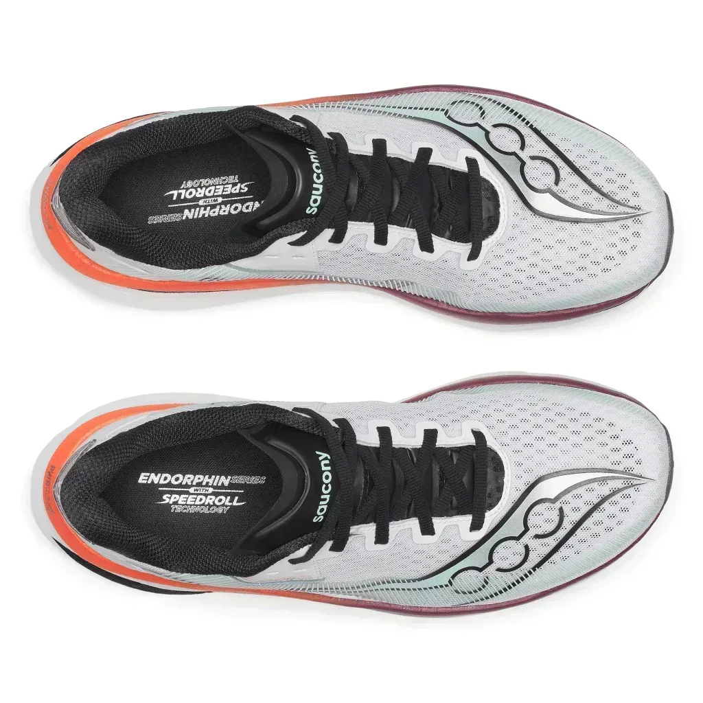 נעלי ריצה סאקוני אזורה  לגברים Saucony ENDORPHIN AZURA WHITE/CRIMSON S21070-172 - Image 2