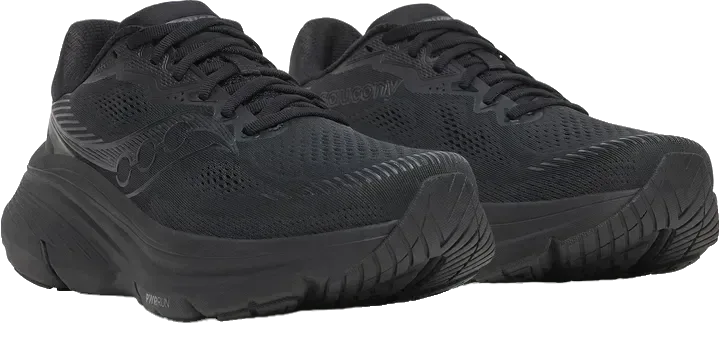 נעלי ריצה סאקוני גלייד 19 רחבות לגברים Saucony GUIDE 19 TRIPLE BLACK (2E) S21059-101 - Image 2