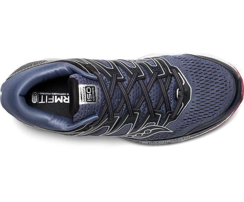נעלי סאקוני הוריקן גברים Saucony HURRICANE ISO 5 GRY/BLK W S20461-1 - Image 4