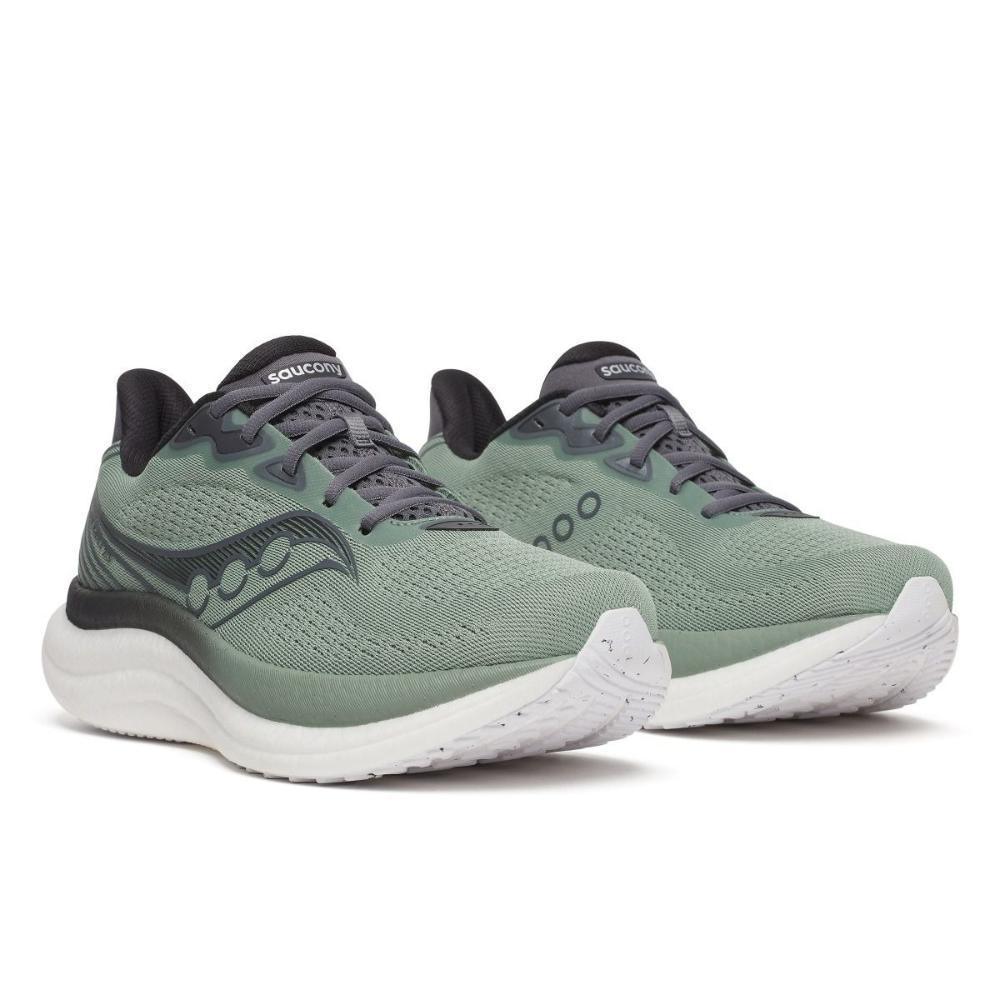 נעלי ריצה סאקוני טריומף 23 רחבות לגברים Saucony TRIUMPH 23 ICEBURG/CARBON S21024-228 - Image 2