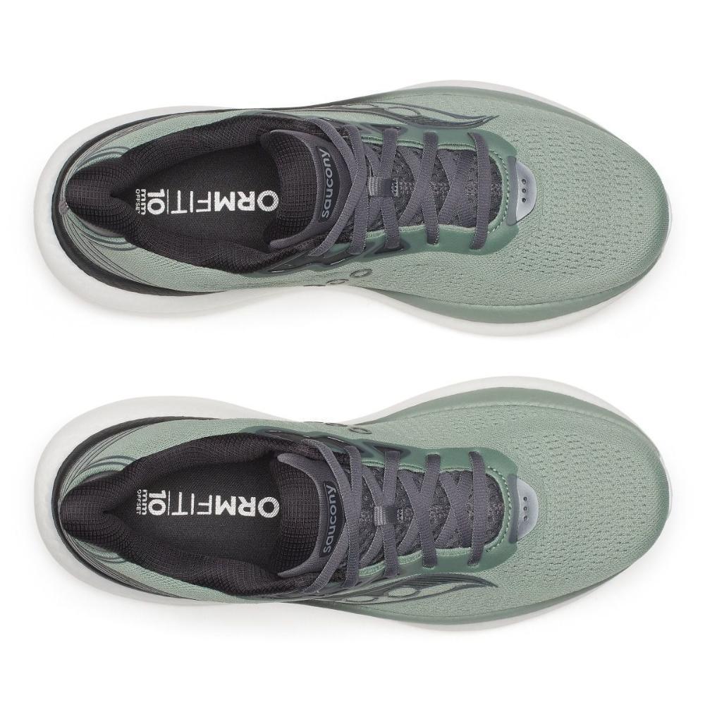 נעלי ריצה סאקוני טריומף 23 רחבות לגברים Saucony TRIUMPH 23 ICEBURG/CARBON S21024-228 - Image 5