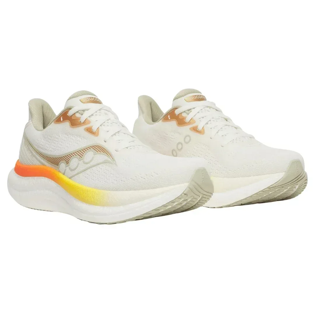 נעלי ריצה סאקוני טריומף 23 לגברים Saucony TRIUMPH 23 IVORY/FIRE S21023-138 - Image 2
