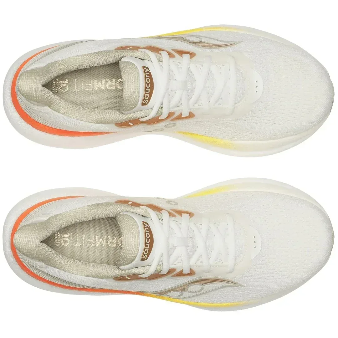 נעלי ריצה סאקוני טריומף 23 לגברים Saucony TRIUMPH 23 IVORY/FIRE S21023-138 - Image 4