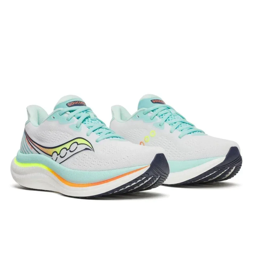 נעלי ריצה סאקוני טריומף 23 לנשים Saucony TRIUMPH 23 WHITE/AQUA S11023-130 - Image 3