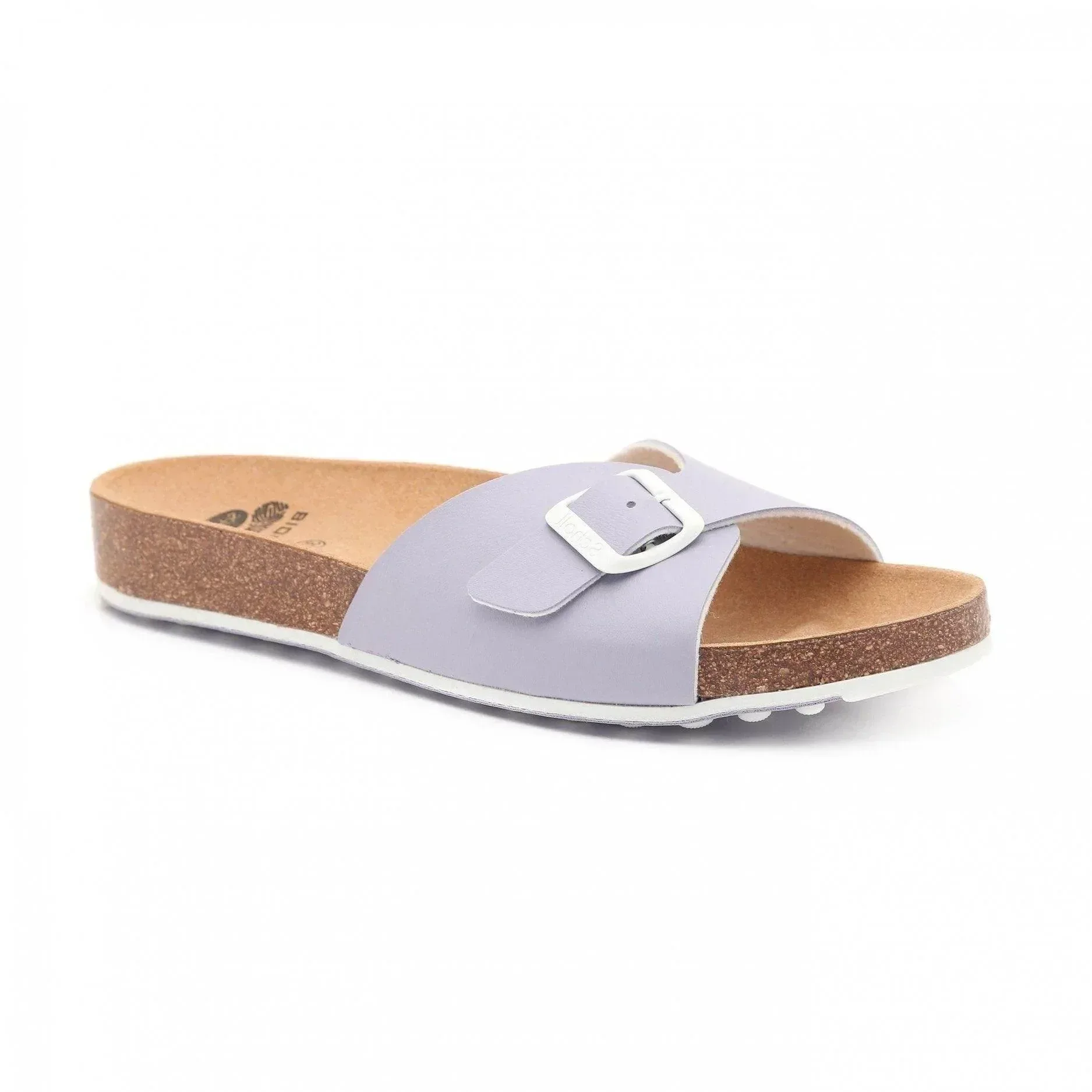כפכף נשים עם רצועת אבזם עבה שול Scholl SCF27034 SPIKEY SS4,Lavender/white - Image 2