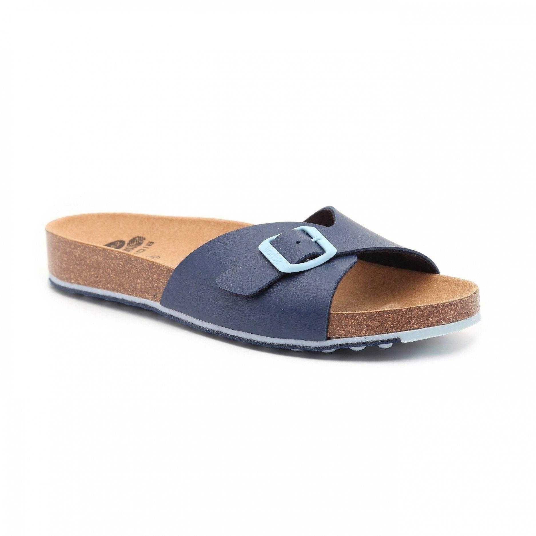 כפכף נשים עם רצועת אבזם עבה שול Scholl SCF27034 SPIKEY SS4,Navy blue - Image 2