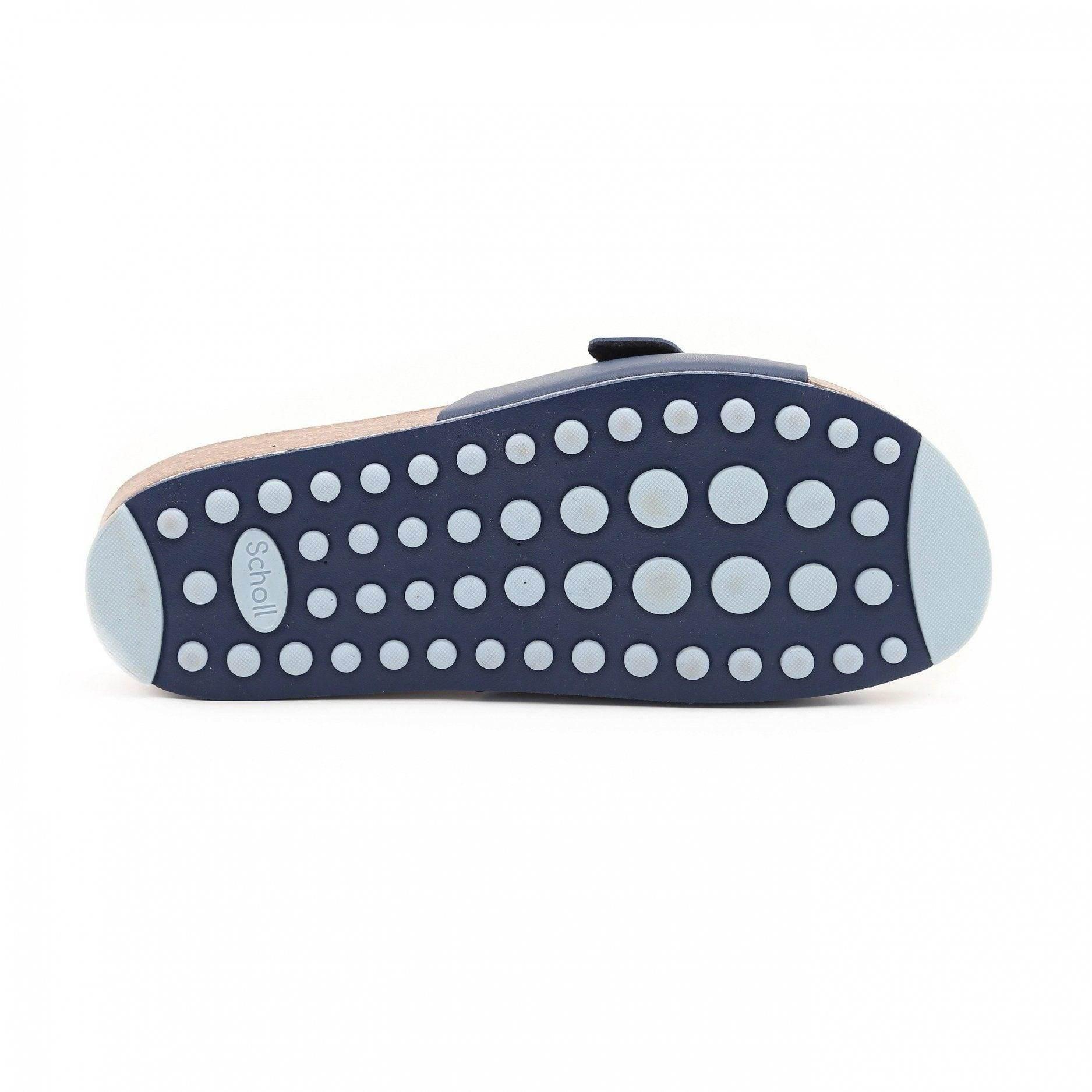 כפכף נשים עם רצועת אבזם עבה שול Scholl SCF27034 SPIKEY SS4,Navy blue - Image 3