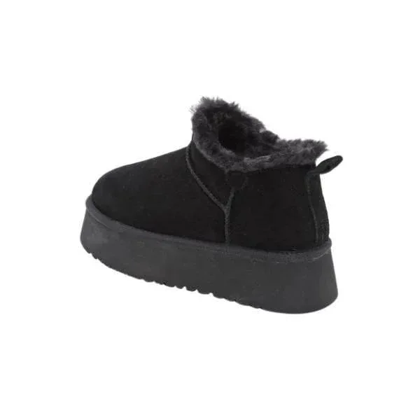 מגפי נשים פרווה זמש פלטפורמה קיארה Seventy Nine Kiara SNNEW570-001 Fur Ankle Boot - Image 3