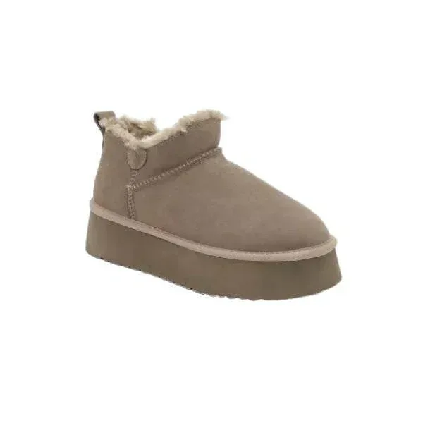 מגפי נשים פרווה זמש פלטפורמה קיארה Seventy Nine Kiara SNNEW570-56 Fur Ankle Boot - Image 2
