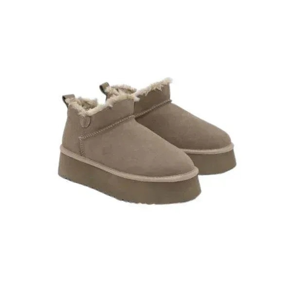 מגפי נשים פרווה זמש פלטפורמה קיארה Seventy Nine Kiara SNNEW570-56 Fur Ankle Boot - Image 3