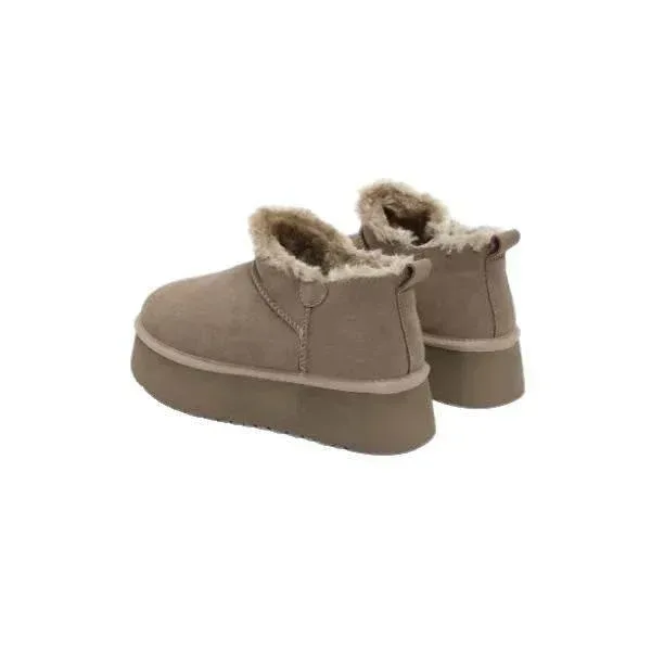 מגפי נשים פרווה זמש פלטפורמה קיארה Seventy Nine Kiara SNNEW570-56 Fur Ankle Boot - Image 4