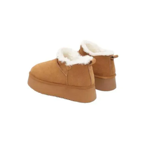 מגפי נשים פרווה זמש פלטפורמה קיארה Seventy Nine Kiara SNNEW570-CAM Fur Ankle Boot - Image 4