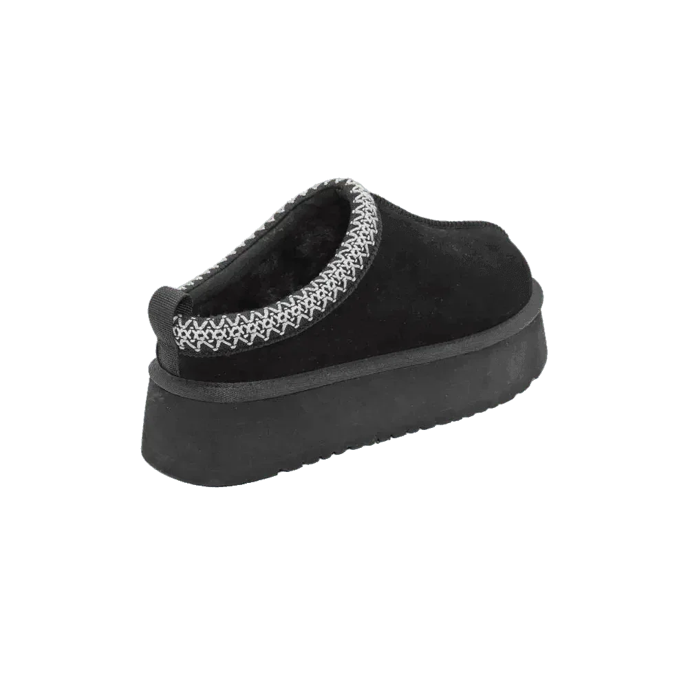 כפכפי פרווה פלטפורמה סבנטי ניין לנשים Seventy Nine Lotem Black SNNEW567-001 - Image 3